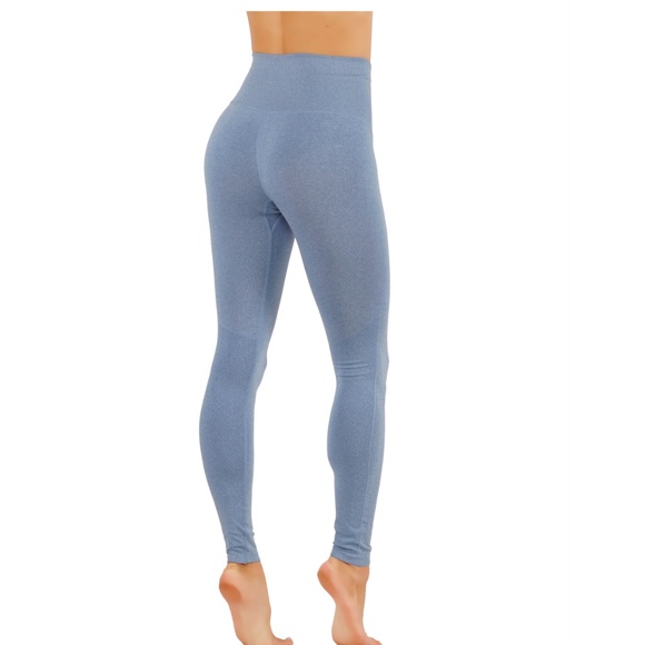 Workout Two Tone Color Leggings 1004 - Picture 4 of 4